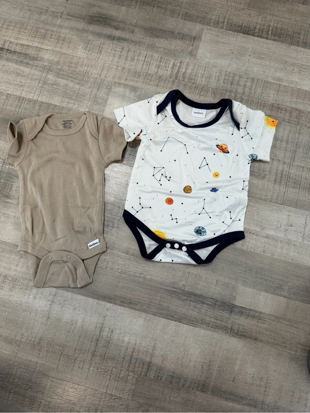 10 Pc Newborn Baby Boy Clothing Lot Gerber Carter’s Onesies Outfit Sleep Sack